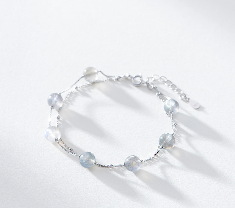 Title 2, MOONSTONE SILVER BRACELET