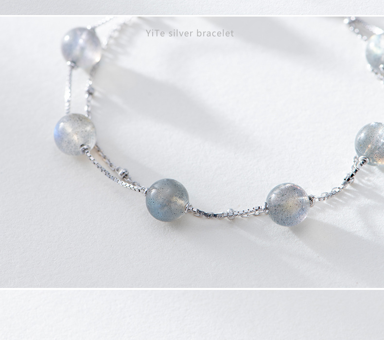 Title 3, MOONSTONE SILVER BRACELET