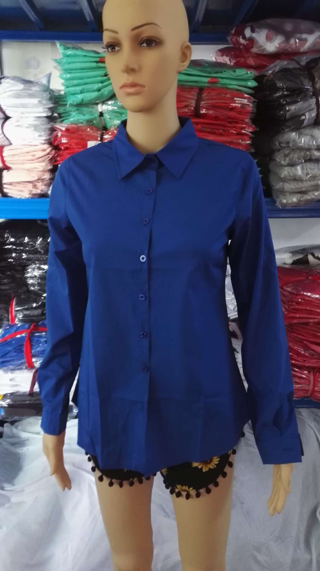 Title 10, Camicia elegante a manica lunga con revers sott...