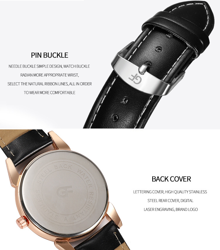 Title 8, GF stainless steel leather quartz watch. Experi...