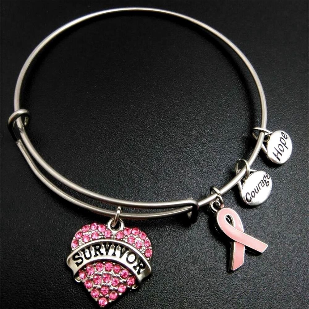 Title 1, Yoga-SupremeSurvivor Charm Expandable Wire Bangle