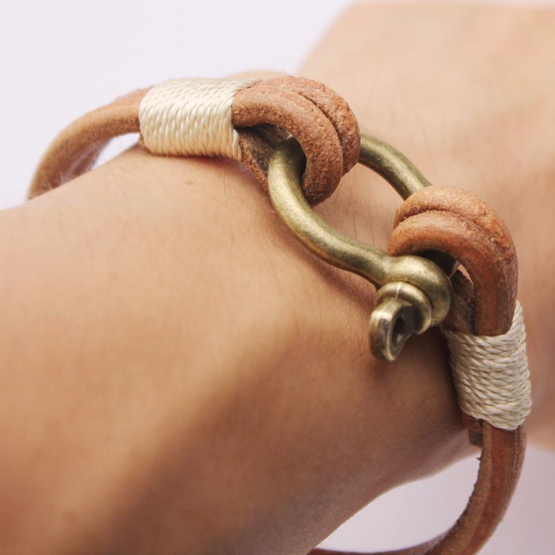 Title 1, Horseshoe Bracelet Leather Bracelet