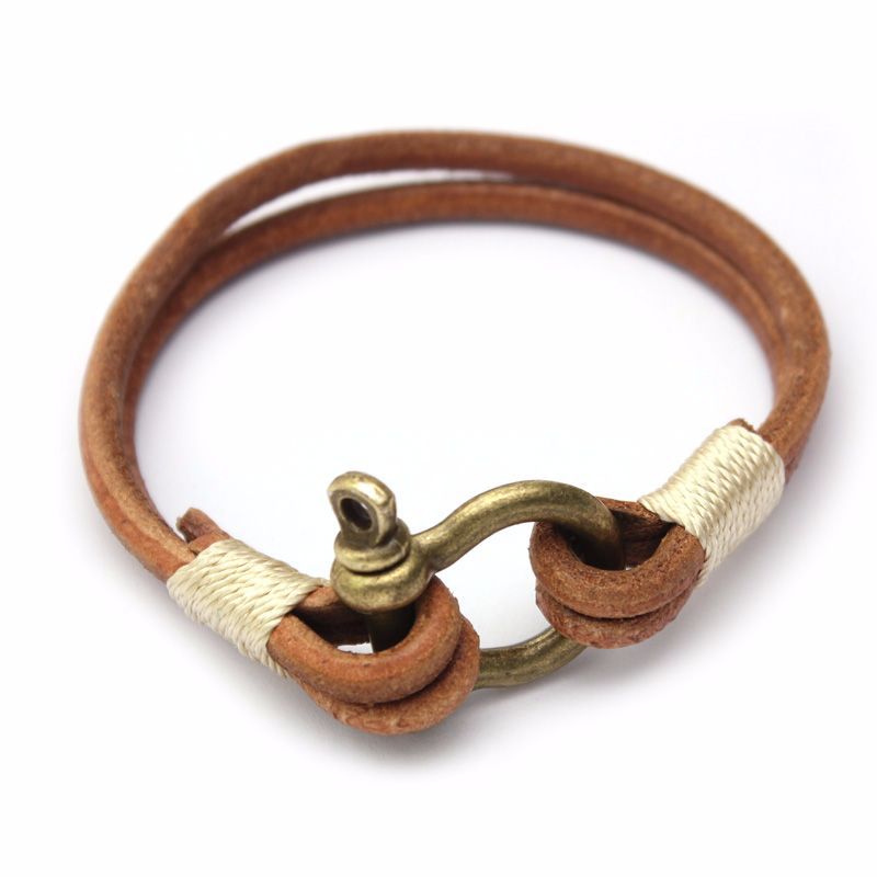 Title 6, Horseshoe Bracelet Leather Bracelet