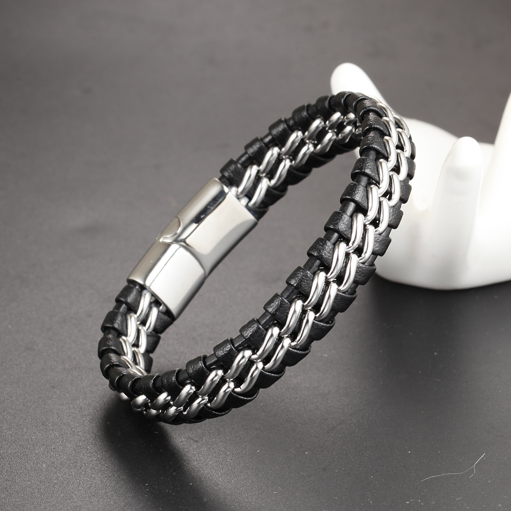 Title 4, Stainless steel leather hand-woven rope