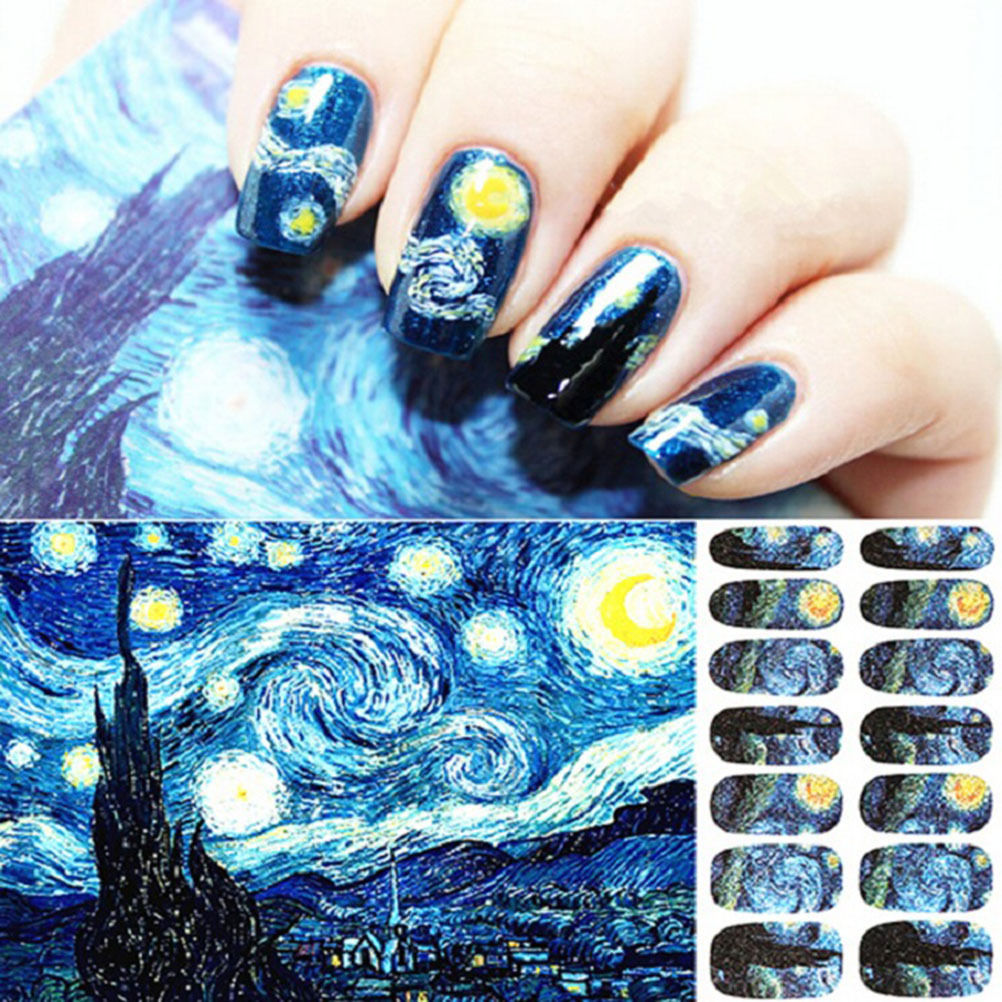 Title 1, Adesivi per Manicure Van Gogh "Notte Stellata"....