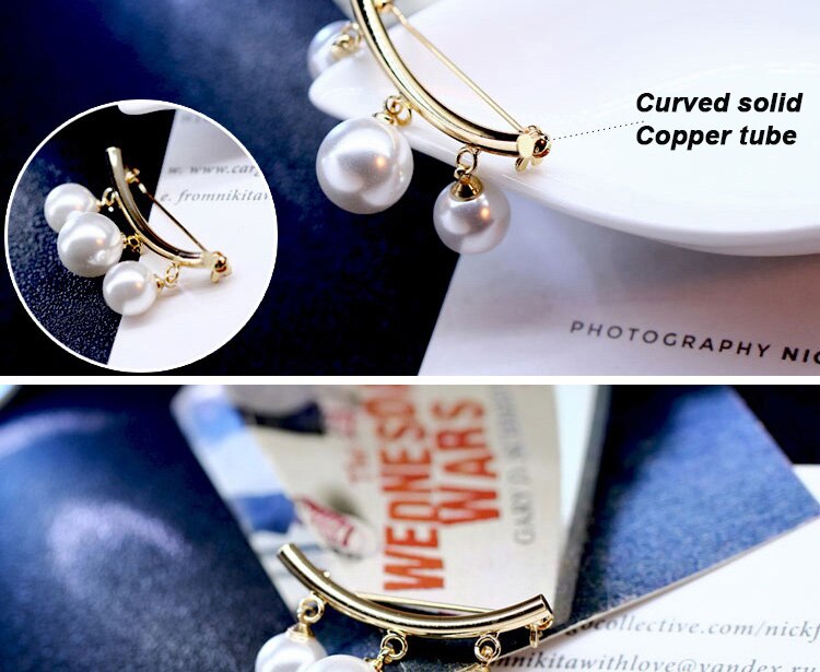 Title 6, Simple Pearl Brooch Corsage