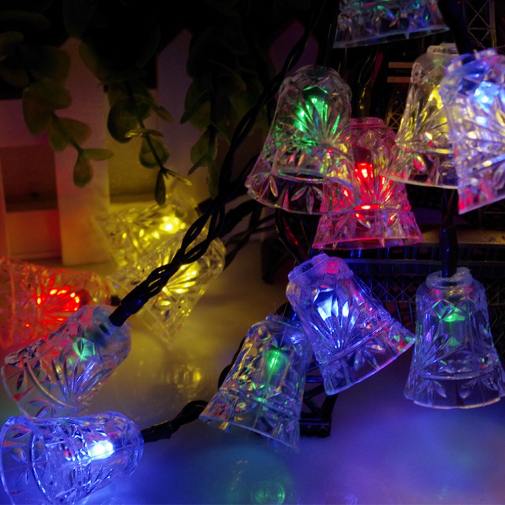 Title 2, 4 Meter 20 Light Bell Solar String Lights. Effo...