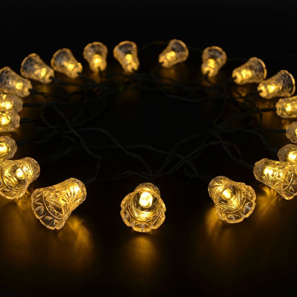 Title 7, 4 Meter 20 Light Bell Solar String Lights. Effo...