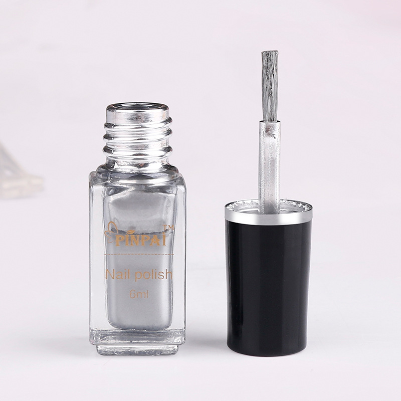 Title 4, Mirror silver nail polish 6ml, metallic mirror ...