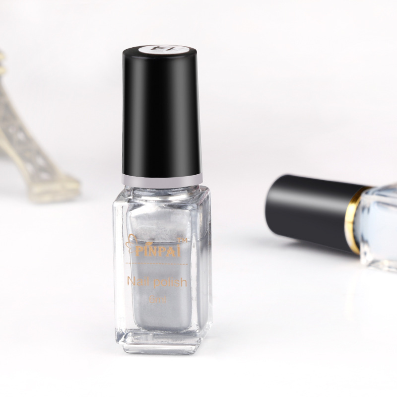 Title 6, Mirror silver nail polish 6ml, metallic mirror ...