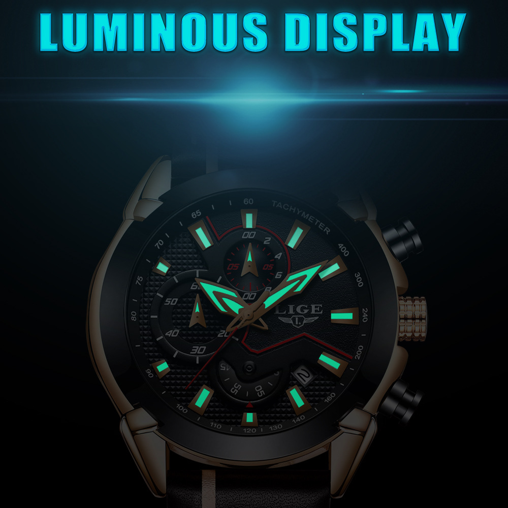 Men’s Multifunction Night Light Watch