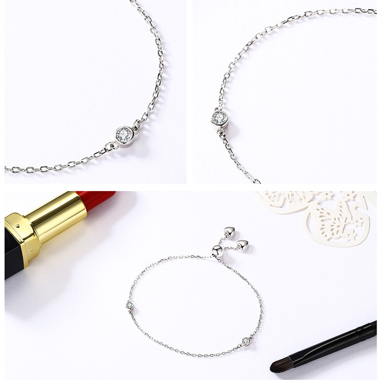 Title 6, Silver Plated Simple Heart Lace-up Bracelets