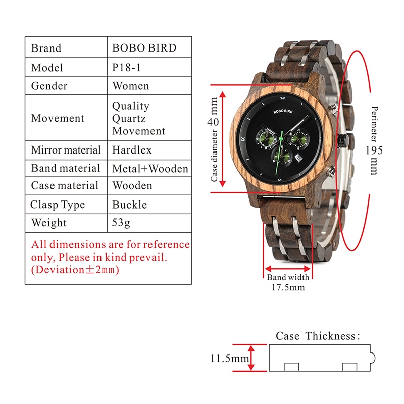 Title 1, Multifunctioneel Waterdicht Horloge met Drie Og...