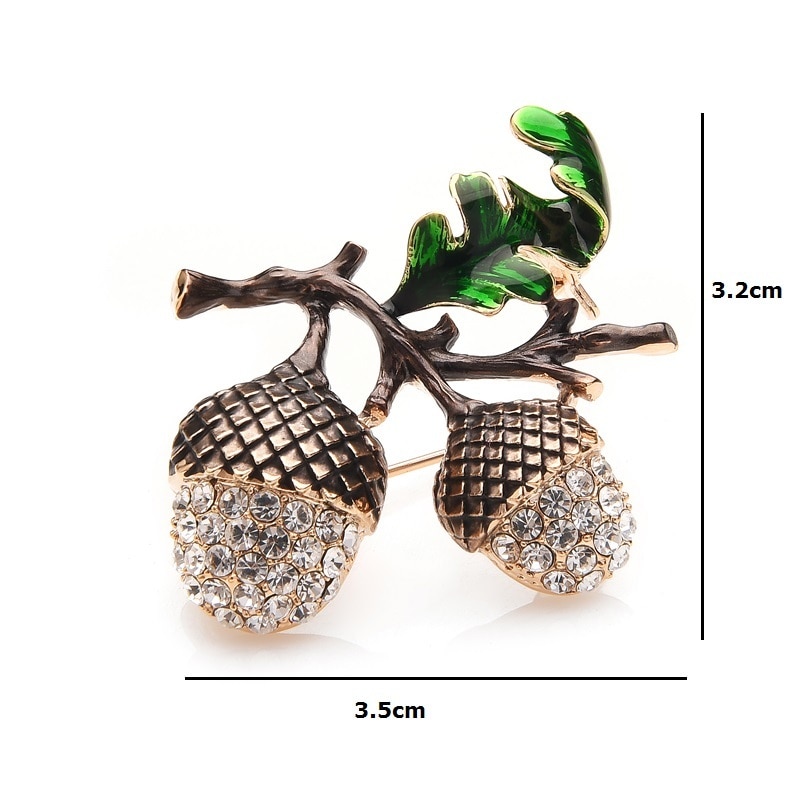 Title 1, Hazelnut pine cone brooch