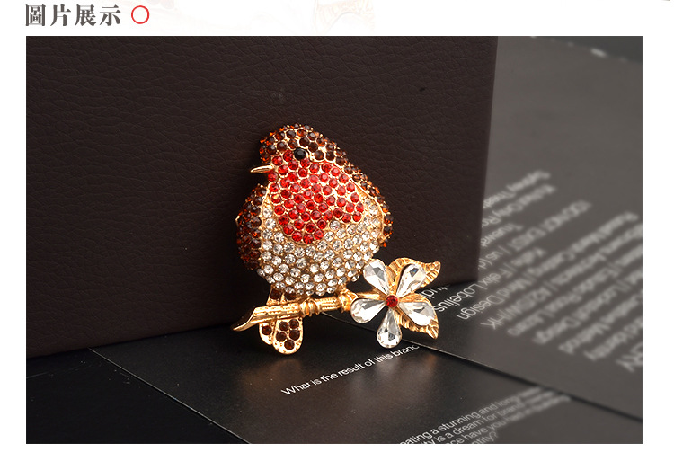 Title 4, Clothing accessories red rhinestone animal bird...