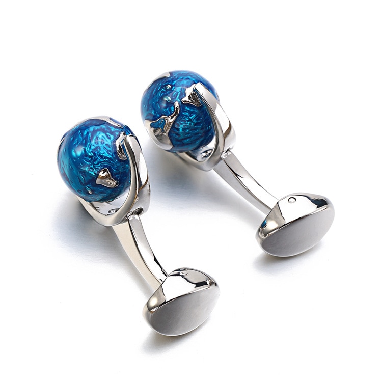  Globe Earth Cufflinks D (6)