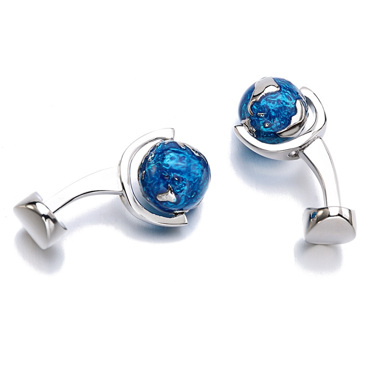  Globe Earth Cufflinks D (2)