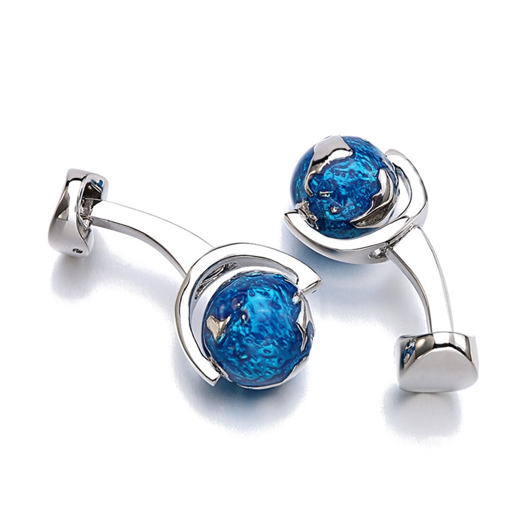  Globe Earth Cufflinks D (3)