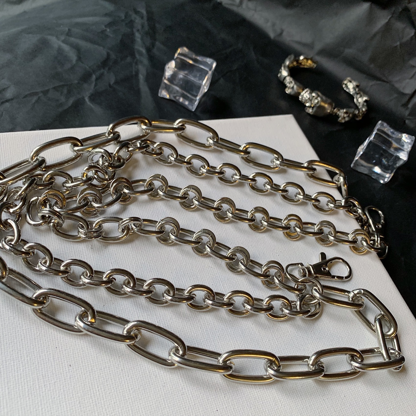 Title 5, Male Female Hip Hop Pants Chain Waist Chain. El...