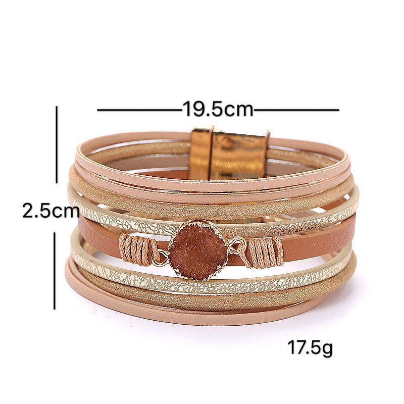 Title 1, Magnetic buckle bracelet natural stone bracelet