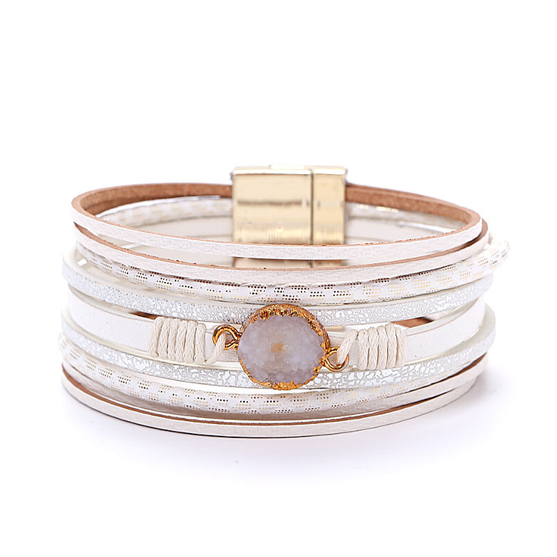 Title 4, Magnetic buckle bracelet natural stone bracelet