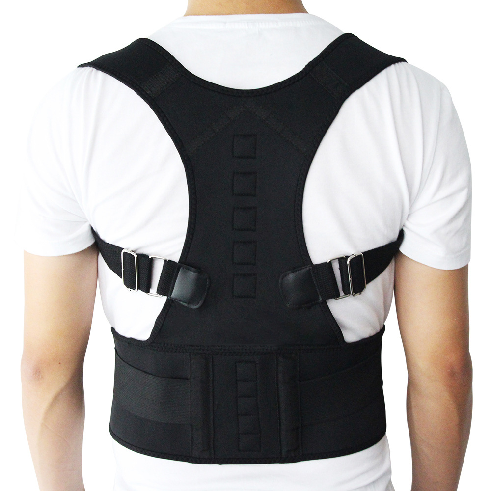 Title 4, Adjustable Magnetic Posture Corrector Corset Ba...