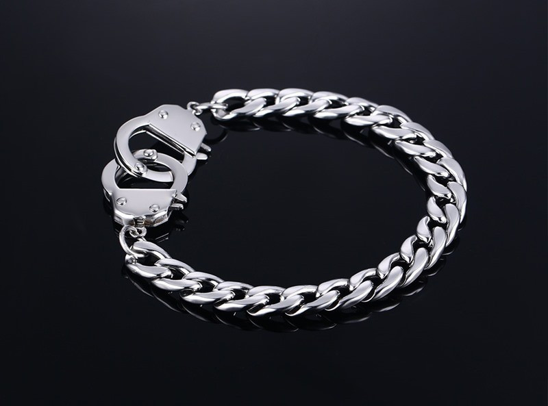 Title 2, Stainless steel bracelet handcuffs