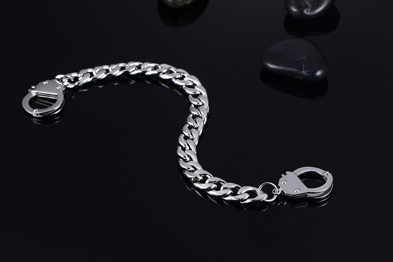 Title 3, Stainless steel bracelet handcuffs