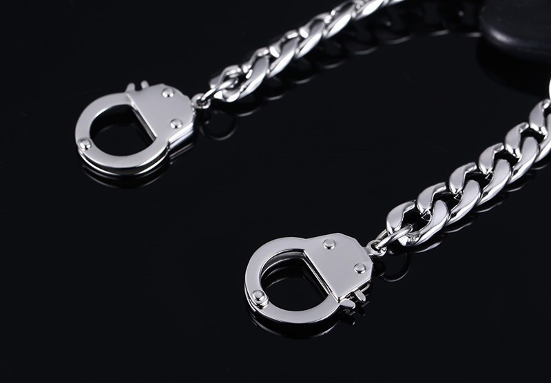 Title 4, Stainless steel bracelet handcuffs