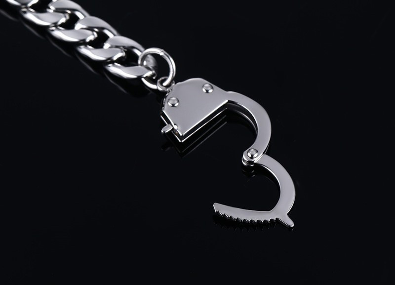 Title 5, Stainless steel bracelet handcuffs