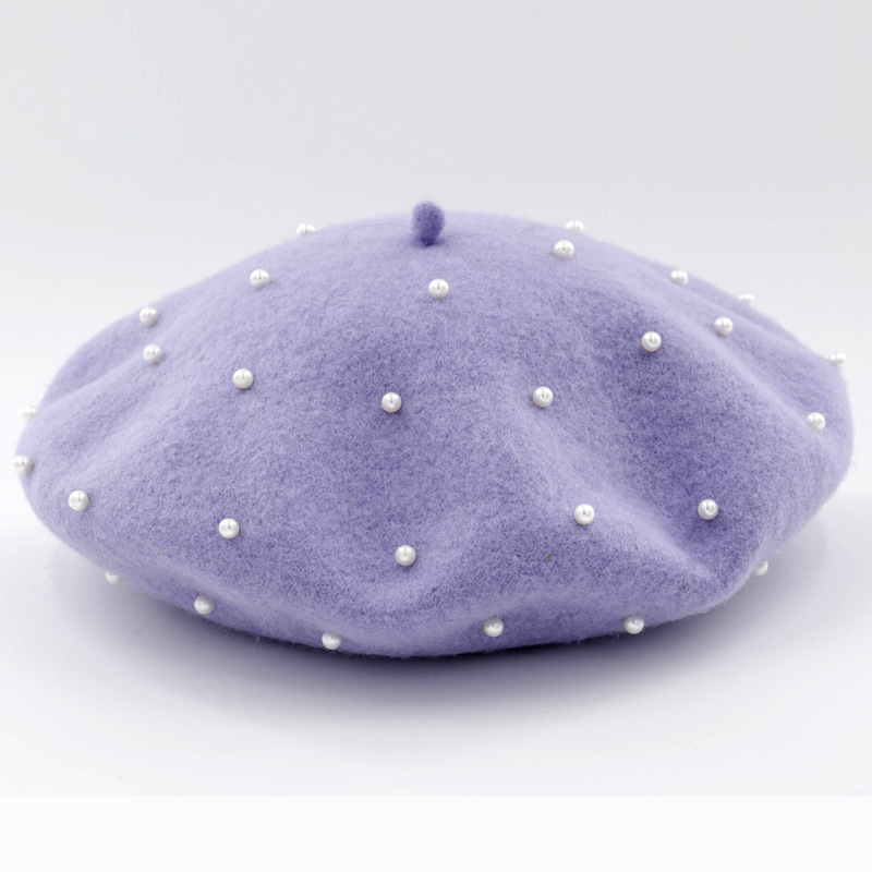 Title 3, Woolen starry pearl beret. Stay warm and stylis...