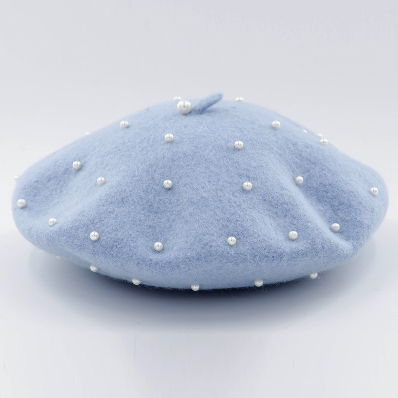 Title 4, Woolen starry pearl beret. Stay warm and stylis...