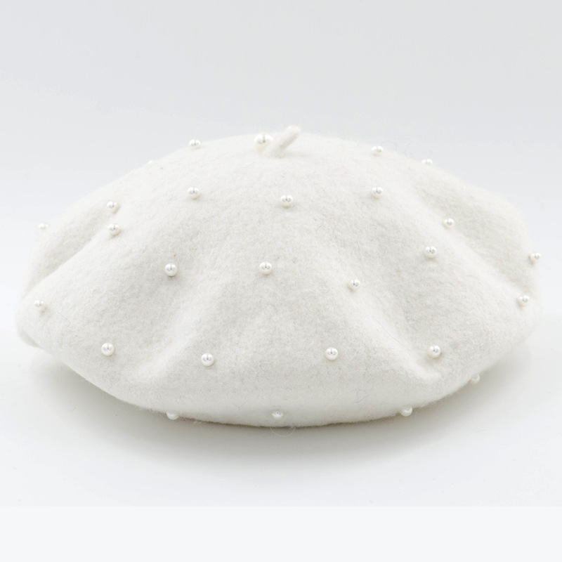 Title 7, Woolen starry pearl beret. Stay warm and stylis...