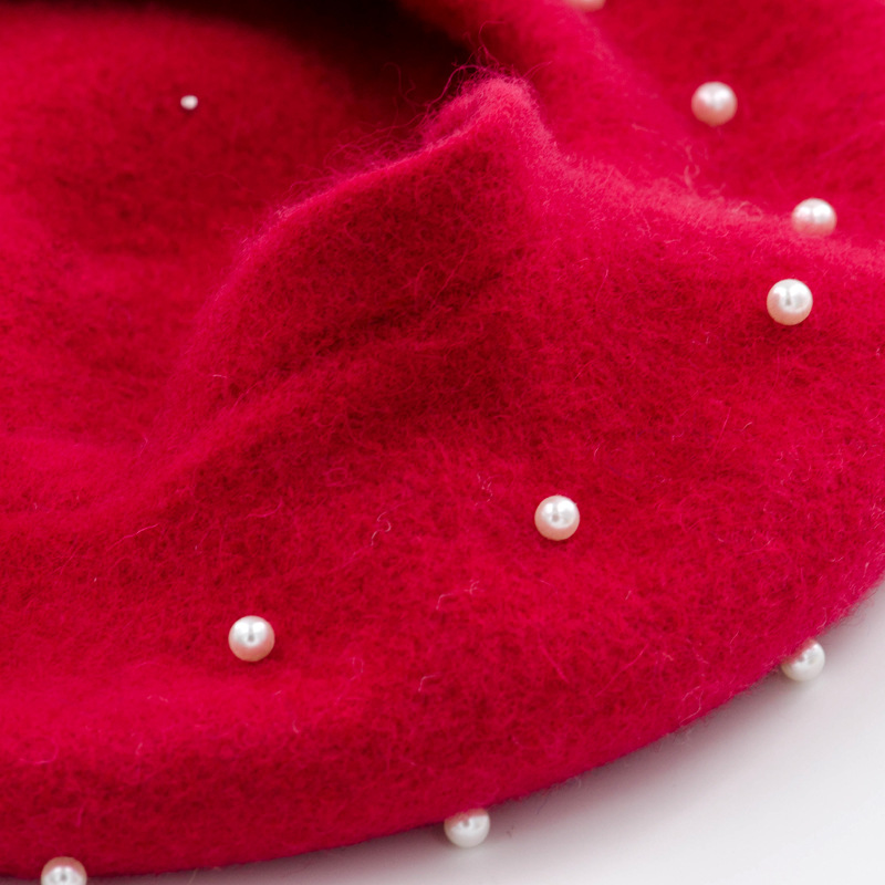 Title 12, Woolen starry pearl beret. Stay warm and stylis...