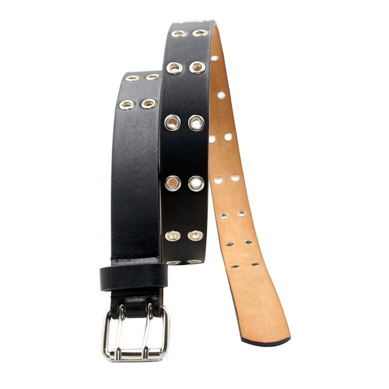 Title 1, Double Pin Buckle Eyelet Belt