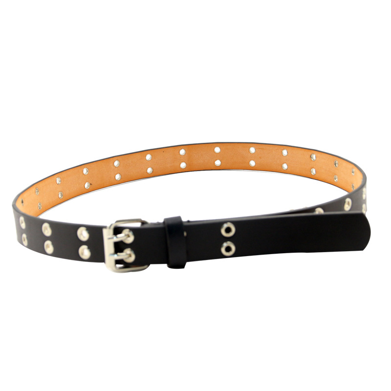 Title 2, Double Pin Buckle Eyelet Belt