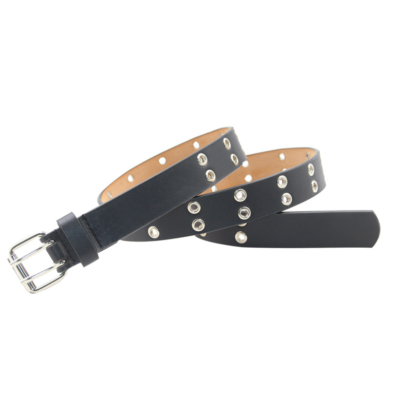 Title 4, Double Pin Buckle Eyelet Belt