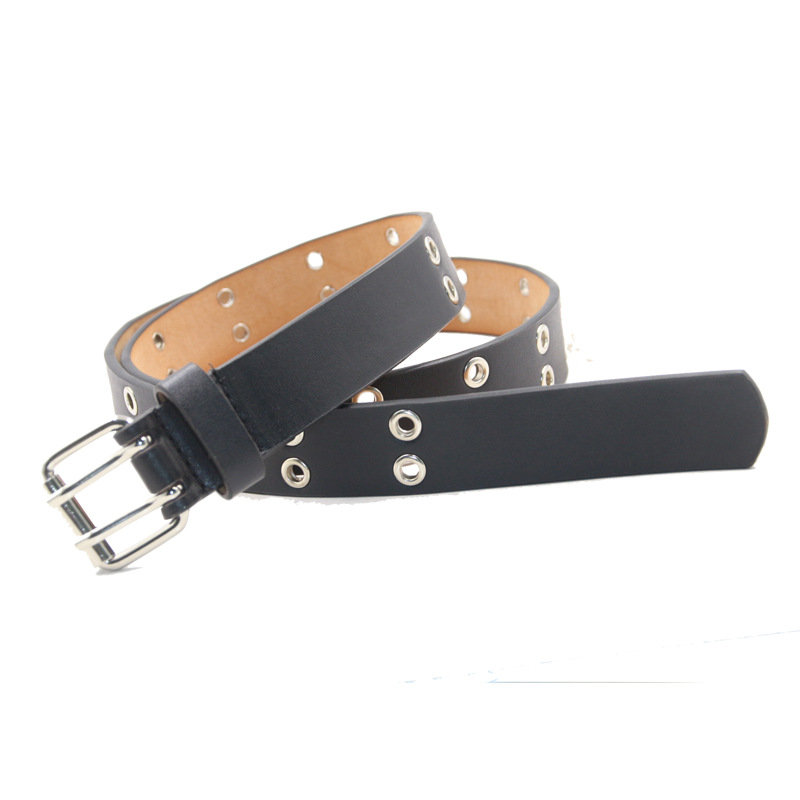 Title 6, Double Pin Buckle Eyelet Belt