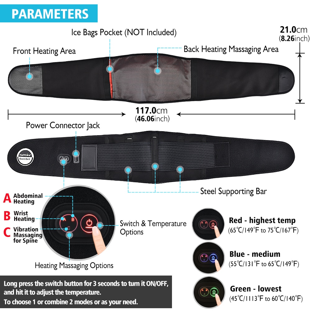 Title 2, Hailicare Roodlicht Verwarmde Riem Pijnverlicht...