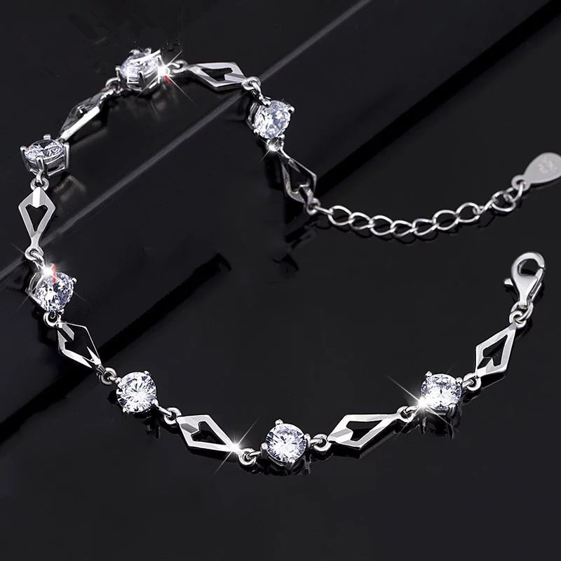 Title 4, Diamond Car Flower Bracelet