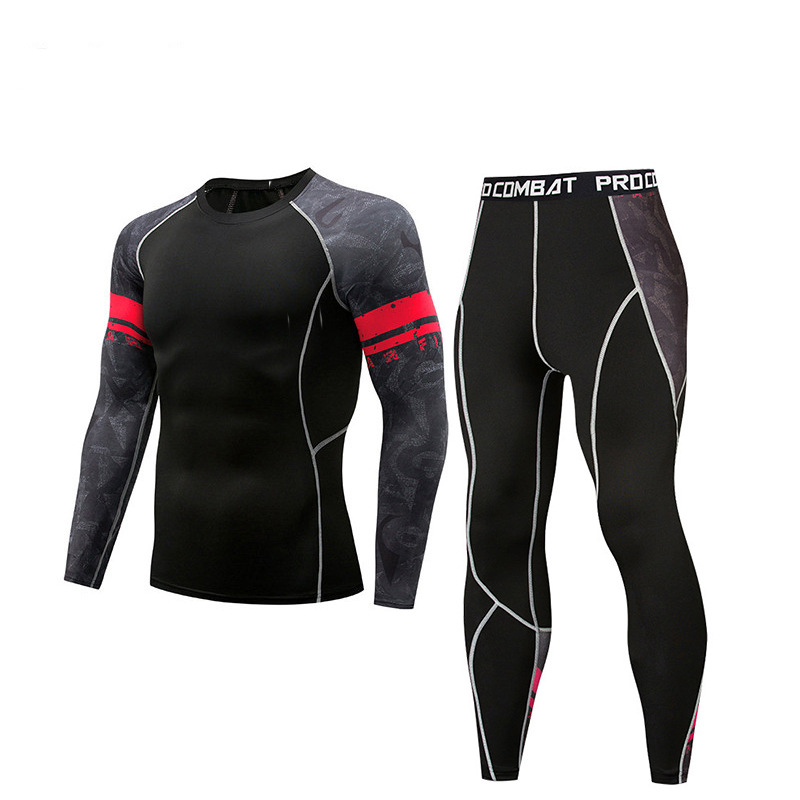 Title 7, Mens sports tights suit. Compression fit, brea...