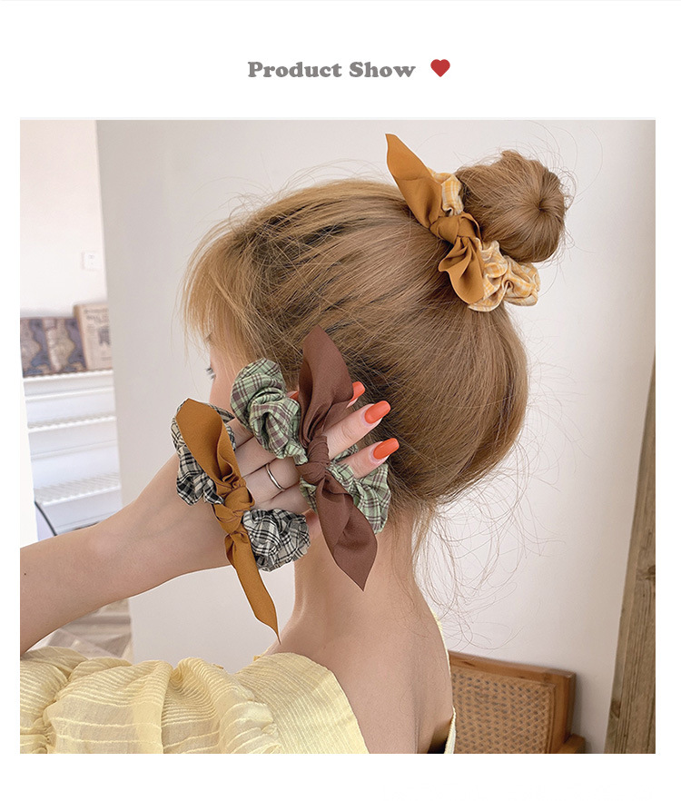 Title 1, Net Red Simple Bow Knot Hair Rope Rubber Band F...