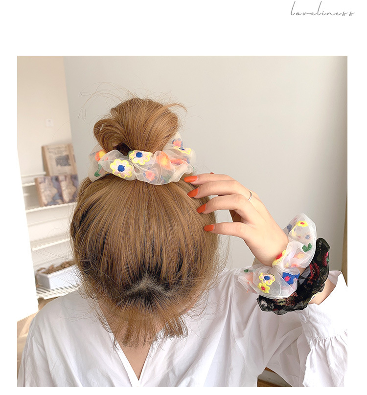 Title 5, Net Red Simple Bow Knot Hair Rope Rubber Band F...