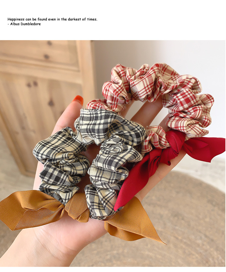 Title 6, Net Red Simple Bow Knot Hair Rope Rubber Band F...