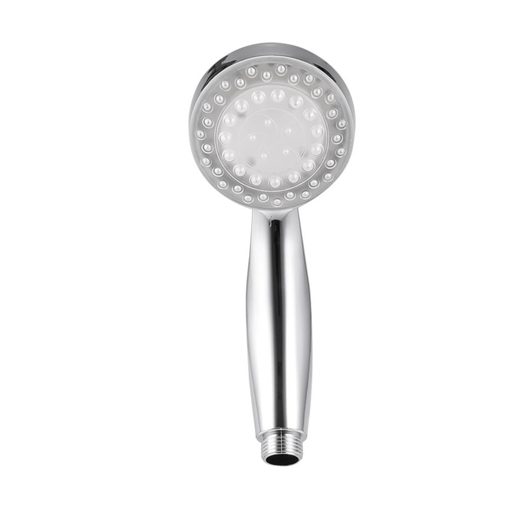 Title 3, LED color changing showerhead provides a vibran...