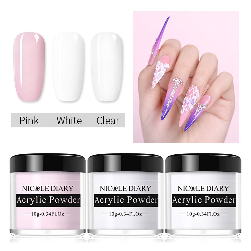 Title 1, NICOLE DIARY Nail Crystal Carved Pollen for Stu...