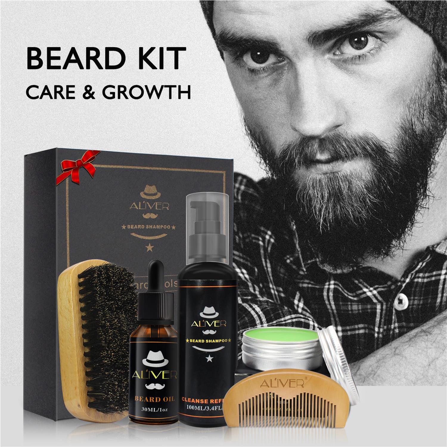 Title 4, ALIVER Mens Beard Wash Cover Box. Effectively ...