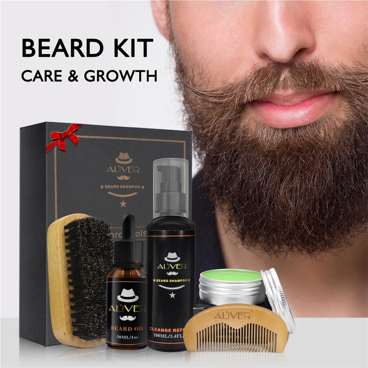 Title 5, ALIVER Mens Beard Wash Cover Box. Effectively ...