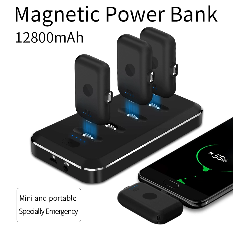 Title 3, Magnetische Lade Powerbank Mini Kapsel für Mobi...