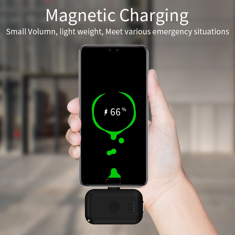 Hot Selling 12800mAh Rechargeable mini Magnetic Portable Emergency Charger Powerbank Power bank